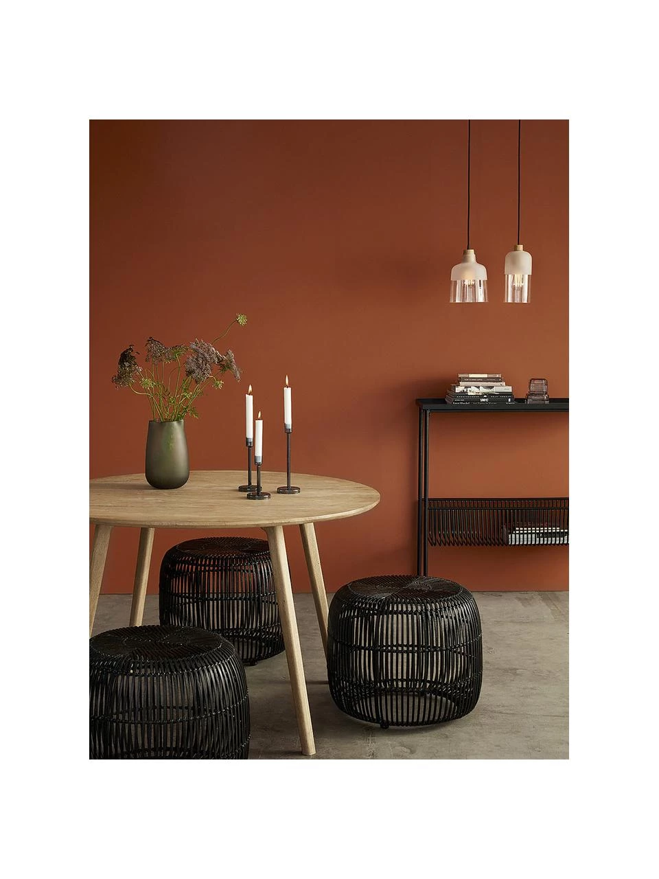 Hübsch Metall-Konsole Eyrie in Schwarz, B 100 x H 93 cm 2 Hübsch Metall-Konsole Eyrie in Schwarz, B 100 x H 93 cm – Bild 2