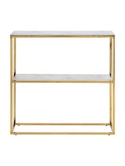 Metall-Regal Aruba mit Marmor-Optik, B 80 x H 81 cm 9 Metall-Regal Aruba mit Marmor-Optik, B 80 x H 81 cm -Flur & Diele Verkäufe Metall Regal Aruba mit Marmor Optik 3