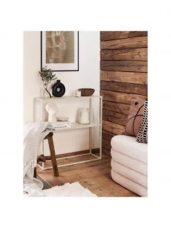 Westwing Collection Metall-Regal Neptun mit Ablage in Beige, B 80 x H 80 cm -Flur & Diele Verkäufe Metall Regal Neptun mit Ablage in Beige 2