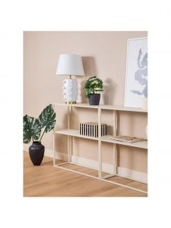 Westwing Collection Metall-Regal Neptun mit Ablage in Beige, B 80 x H 80 cm -Flur & Diele Verkäufe Metall Regal Neptun mit Ablage in Beige 3