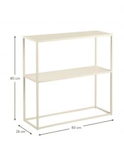 Westwing Collection Metall-Regal Neptun mit Ablage in Beige, B 80 x H 80 cm -Flur & Diele Verkäufe Metall Regal Neptun mit Ablage in Beige 4