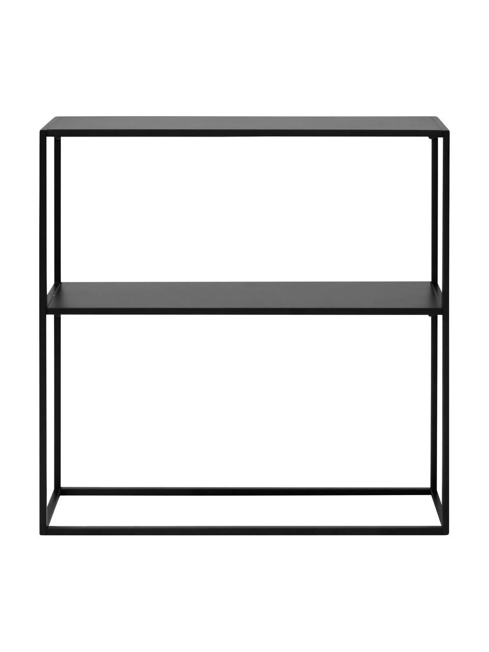 Westwing Collection Metall-Regal Neptun mit Ablage in Schwarz, B 80 x H 80 cm 5 Westwing Collection Metall-Regal Neptun mit Ablage in Schwarz, B 80 x H 80 cm – Bild 5