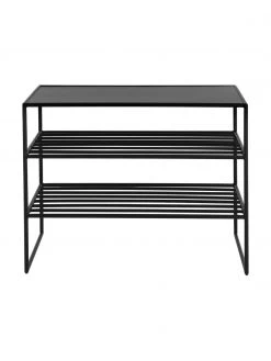 Metall-Schuhregal Bench in Schwarz, B 65 x H 50 cm -Flur & Diele Verkäufe Metall Schuhregal Bench in Schwarz 3