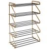 Kare Design Metall-Schuhregal Walk mit 5 Ablageflächen, B 66 x H 100 cm