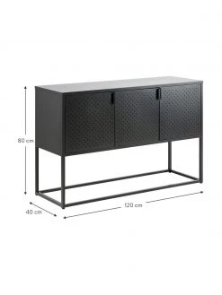 Westwing Collection Metall-Sideboard Neptun mit Türen in Schwarz, B 120 x H 80 cmNur noch 1 Artikel verfügbar 9 Westwing Collection Metall-Sideboard Neptun mit Türen in Schwarz, B 120 x H 80 cmNur noch 1 Artikel verfügbar -Flur & Diele Verkäufe Metall Sideboard Neptun mit Turen in Schwarz 3
