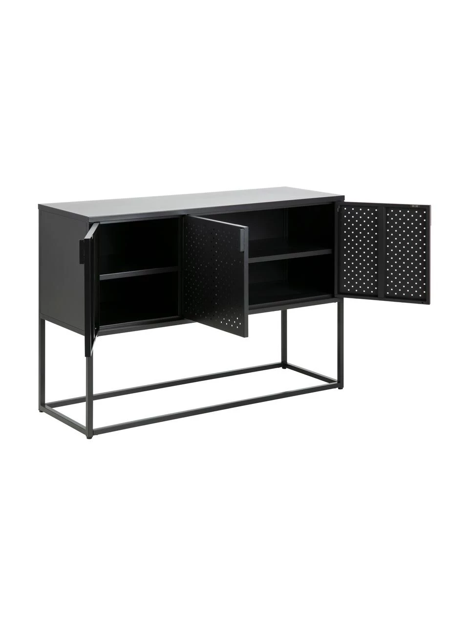 Westwing Collection Metall-Sideboard Neptun mit Türen in Schwarz, B 120 x H 80 cmNur noch 1 Artikel verfügbar 6 Westwing Collection Metall-Sideboard Neptun mit Türen in Schwarz, B 120 x H 80 cmNur noch 1 Artikel verfügbar – Bild 6