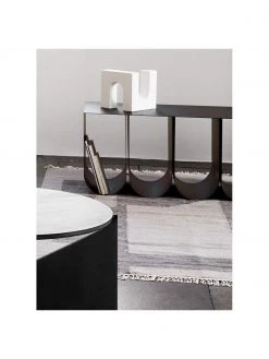 Kristina Dam Metall-Sitzbank Curved in Schwarz, B 110 x H 42 cm -Flur & Diele Verkäufe Metall Sitzbank Curved in Schwarz 2