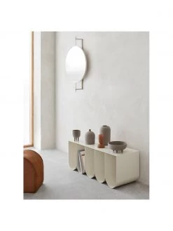 Kristina Dam Metall-Sitzbank Curved in Weiß, B 110 x H 42 cm -Flur & Diele Verkäufe Metall Sitzbank Curved in Weiss 4