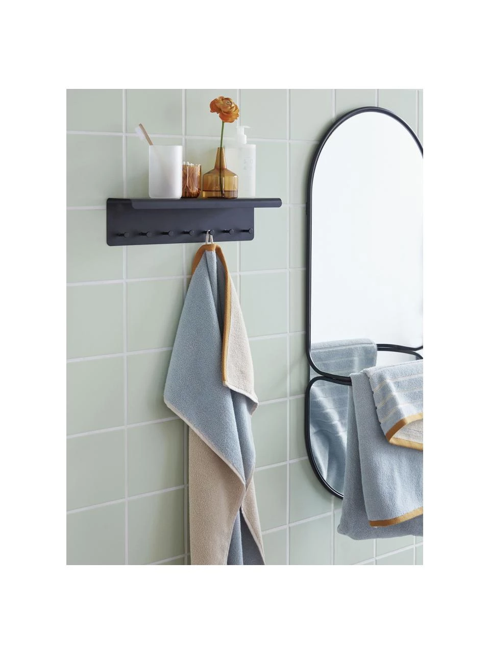 Hübsch Metall-Wandgarderobe Bow, B 40 x H 10 cm 2 Hübsch Metall-Wandgarderobe Bow, B 40 x H 10 cm – Bild 2