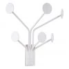 Present Time Metall-Wandgarderobe Dots in Weiß, B 27 x H 27 cm