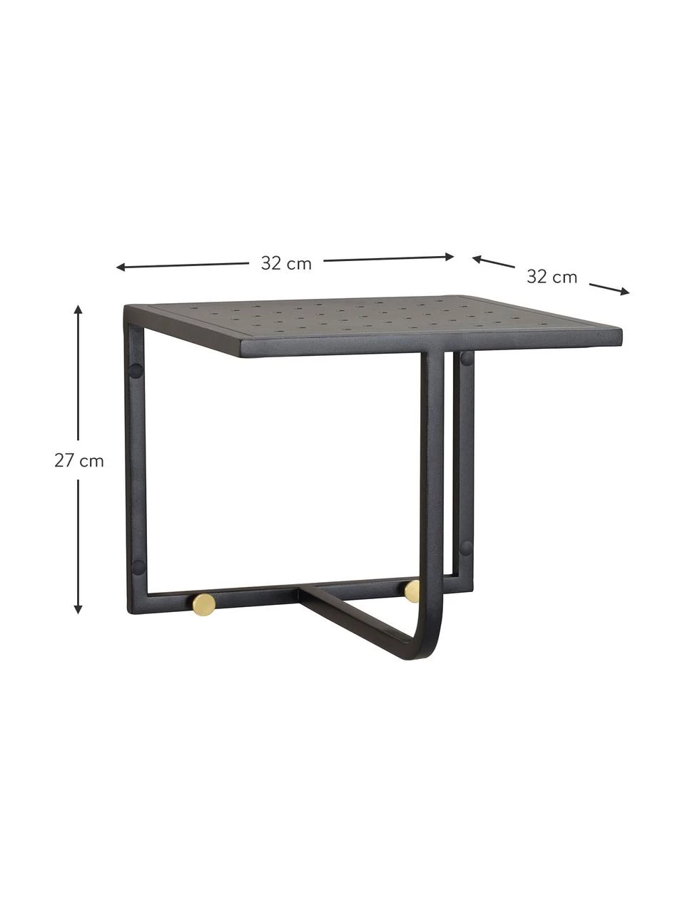 Rowico Metall-Wandgarderobe Malone in Schwarz, B 32 x H 27 cm 3 Rowico Metall-Wandgarderobe Malone in Schwarz, B 32 x H 27 cm – Bild 3