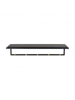 Rowico Metall-Wandgarderobe Malone in Schwarz, B 80 x H 17 cmNur noch 1 Artikel verfügbar 9 Rowico Metall-Wandgarderobe Malone in Schwarz, B 80 x H 17 cmNur noch 1 Artikel verfügbar -Flur & Diele Verkäufe Metall Wandgarderobe Malone in Schwarz 8