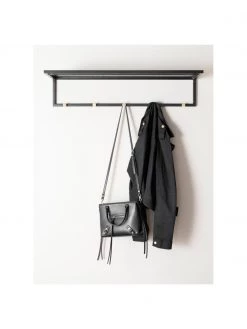 Rowico Metall-Wandgarderobe Malone in Schwarz, B 80 x H 17 cmNur noch 1 Artikel verfügbar 10 Rowico Metall-Wandgarderobe Malone in Schwarz, B 80 x H 17 cmNur noch 1 Artikel verfügbar -Flur & Diele Verkäufe Metall Wandgarderobe Malone in Schwarz 9