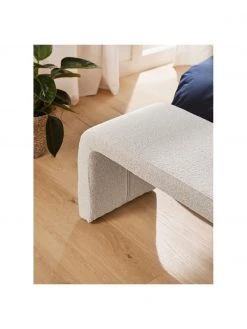 Westwing Collection Moderne Bouclé-Polsterbank Penelope in Weiß, B 110 x H 46 cm 8 Westwing Collection Moderne Bouclé-Polsterbank Penelope in Weiß, B 110 x H 46 cm -Flur & Diele Verkäufe Moderne Boucle Polsterbank Penelope in Weiss 2