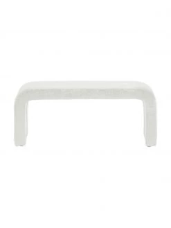 Westwing Collection Moderne Bouclé-Polsterbank Penelope in Weiß, B 110 x H 46 cm 10 Westwing Collection Moderne Bouclé-Polsterbank Penelope in Weiß, B 110 x H 46 cm -Flur & Diele Verkäufe Moderne Boucle Polsterbank Penelope in Weiss 4