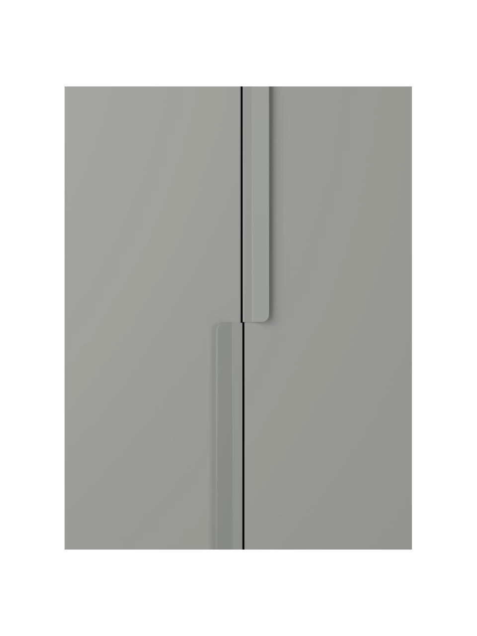 Westwing Collection Modularer Drehtürenschrank Leon in Grau, 100 cm Breite, mehrere Varianten, Basic Interior, Höhe 200 cm 5 Westwing Collection Modularer Drehtürenschrank Leon in Grau, 100 cm Breite, mehrere Varianten, Basic Interior, Höhe 200 cm – Bild 5