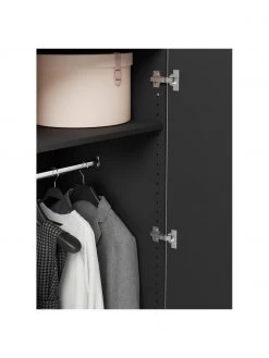 Westwing Collection Modularer Drehtürenschrank Leon in Schwarz, 50 cm Breite, mehrere Varianten, Basic Interior, Höhe 200 cm -Flur & Diele Verkäufe Modularer Drehturenschrank Leon in Schwarz 50 cm Breite mehrere Varianten 4