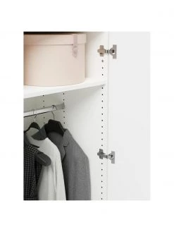 Westwing Collection Modularer Drehtürenschrank Leon in Weiß, 50 cm Breite, mehrere Varianten, Basic Interior, Höhe 200 cm -Flur & Diele Verkäufe Modularer Drehturenschrank Leon in Weiss 50 cm Breite mehrere Varianten 4