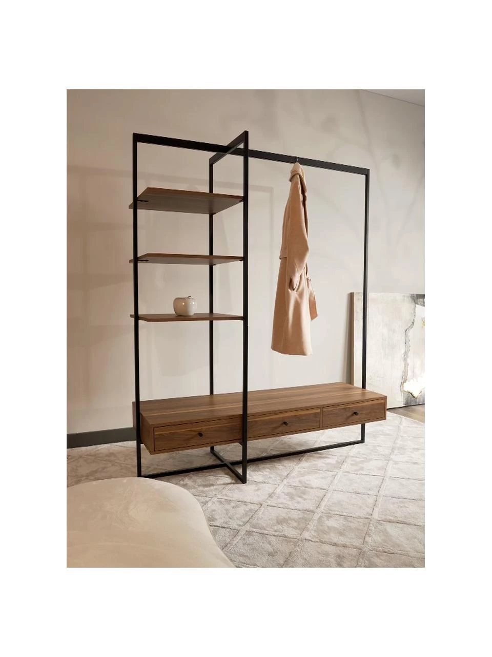 Westwing Collection Offener Kleiderschrank Pacey aus Holz und Metall, B 150 x H 180 cmNur noch 1 Artikel verfügbar 2 Westwing Collection Offener Kleiderschrank Pacey aus Holz und Metall, B 150 x H 180 cmNur noch 1 Artikel verfügbar – Bild 2