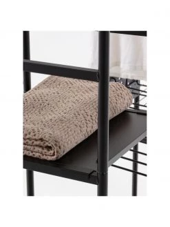 Offener Metall-Kleiderschrank Storn in Schwarz, B 120 x H 182 cm -Flur & Diele Verkäufe Offener Metall Kleiderschrank Storn in Schwarz 5