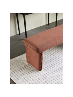 Hübsch Polsterbank Mellow in Rotbraun, B 100 x H 40 cmNur noch wenige verfügbar -Flur & Diele Verkäufe Polsterbank Mellow in Rotbraun 2