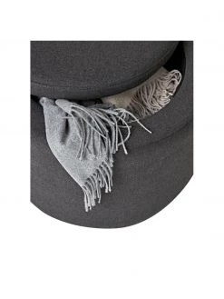 Westwing Collection Polsterhocker Alida mit Stauraum in Dunkelgrau, Ø 50 x H 42 cm -Flur & Diele Verkäufe Polsterhocker Alida mit Stauraum in Dunkelgrau 4