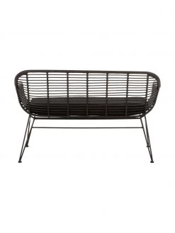 Westwing Collection Polyrattan-Sitzbank Costa in Schwarz, B 126 x H 81 cm 10 Westwing Collection Polyrattan-Sitzbank Costa in Schwarz, B 126 x H 81 cm -Flur & Diele Verkäufe Polyrattan Sitzbank Costa in Schwarz 4