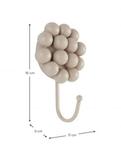 Jotex Porzellan-Wandhaken Benevento in Beige, 2 Stück, B 11 x H 16 cm -Flur & Diele Verkäufe Porzellan Wandhaken Benevento in Beige 2 Stuck 2