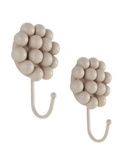 Jotex Porzellan-Wandhaken Benevento in Beige, 2 Stück, B 11 x H 16 cm -Flur & Diele Verkäufe Porzellan Wandhaken Benevento in Beige 2 Stuck 3