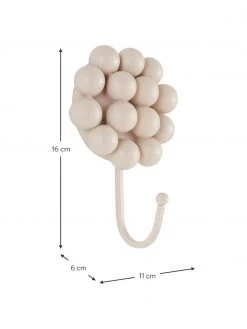 Jotex Porzellan-Wandhaken Benevento in Cremeweiß, 2 Stück, B 11 x H 16 cm -Flur & Diele Verkäufe Porzellan Wandhaken Benevento in Cremeweiss 2 Stuck 3