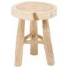 Runder Hocker Beachside aus Mungurholz, Ø 40 x H 50 cm