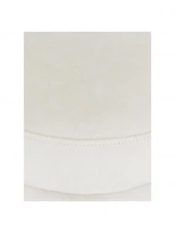 Westwing Collection Samt-Hocker Alto in Cremeweiß, Ø 42 x H 47 cm -Flur & Diele Verkäufe Samt Hocker Alto in Cremeweiss 4