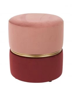 Samt-Hocker Bubbly, Ø 35 x H 39 cm