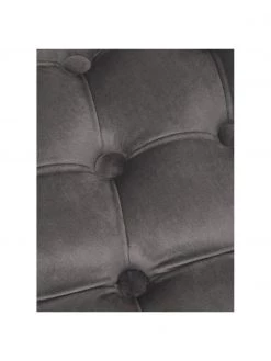 Westwing Collection Samt-Hocker Chiara mit Stauraum in Dunkelgrau, Ø 50 x H 42 cm -Flur & Diele Verkäufe Samt Hocker Chiara mit Stauraum in Dunkelgrau 4