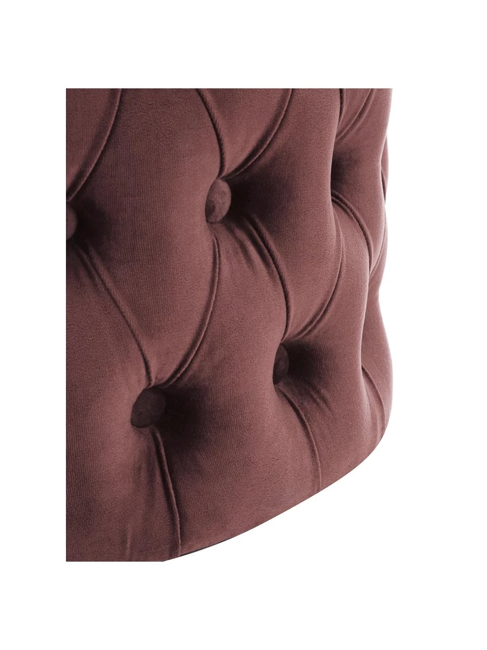 Westwing Collection Samt-Hocker Chiara mit Stauraum in Rostbraun, Ø 50 x H 42 cm 6 Westwing Collection Samt-Hocker Chiara mit Stauraum in Rostbraun, Ø 50 x H 42 cm – Bild 6