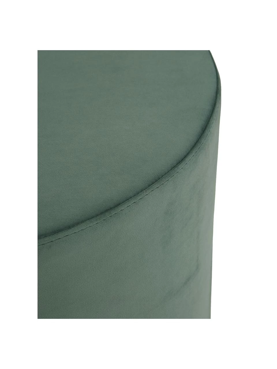 Westwing Collection Samt-Hocker Daisy in Hellgrün, Ø 54 x H 38 cm 5 Westwing Collection Samt-Hocker Daisy in Hellgrün, Ø 54 x H 38 cm – Bild 5