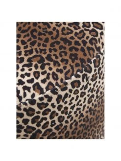 Westwing Collection Samt-Hocker Daisy mit braunem Leo-Muster, Ø 54 x H 38 cm -Flur & Diele Verkäufe Samt Hocker Daisy mit braunem Leo Muster 5