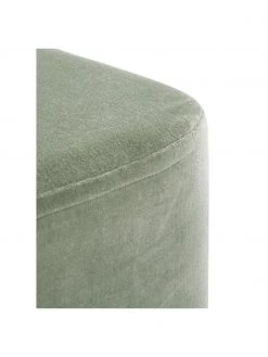 Westwing Collection Samt-Hocker Harper in Salbeigrün, B 46 x H 44 cm -Flur & Diele Verkäufe Samt Hocker Harper in Salbeigrun 3