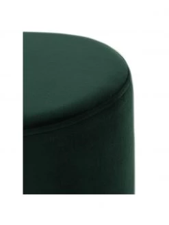 Westwing Collection Samt-Hocker Orchid in Grün, Ø 38 x H 38 cm -Flur & Diele Verkäufe Samt Hocker Orchid in Grun 3