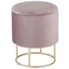 Bizzotto Samt-Hocker Polina mit Stauraum, Ø 35 x H 45 cm