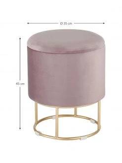 Bizzotto Samt-Hocker Polina mit Stauraum, Ø 35 x H 45 cm 8 Bizzotto Samt-Hocker Polina mit Stauraum, Ø 35 x H 45 cm -Flur & Diele Verkäufe Samt Hocker Polina mit Stauraum 2