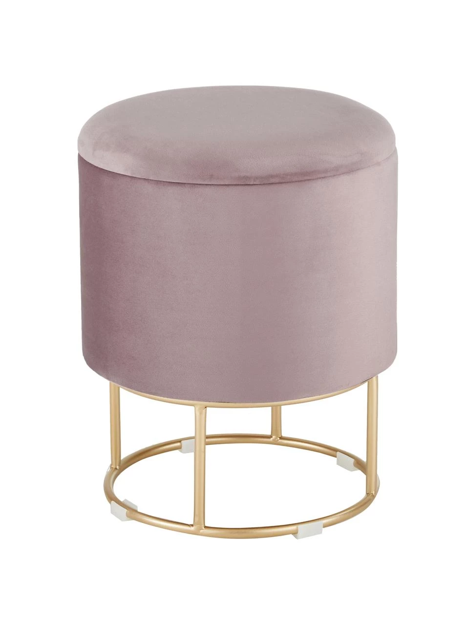 Bizzotto Samt-Hocker Polina mit Stauraum, Ø 35 x H 45 cm 1 Bizzotto Samt-Hocker Polina mit Stauraum, Ø 35 x H 45 cm