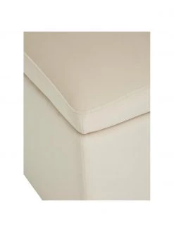 Westwing Collection Samt-Hocker Winou mit Stauraum in Beige, B 50 x H 48 cm -Flur & Diele Verkäufe Samt Hocker Winou mit Stauraum in Beige 5