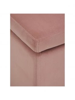 Westwing Collection Samt-Hocker Winou mit Stauraum in Rosa, B 50 x H 48 cm -Flur & Diele Verkäufe Samt Hocker Winou mit Stauraum in Rosa 3