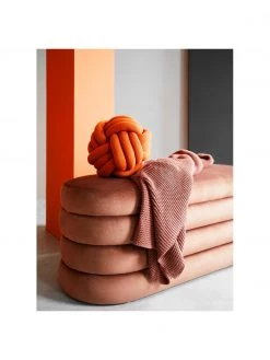 Westwing Collection Samt-Polsterbank Alto in Braun, B 110 x H 47 cm -Flur & Diele Verkäufe Samt Polsterbank Alto in Braun 2