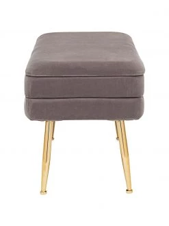 Bizzotto Samt-Polsterbank Pavlina mit Stauraumfunktion, B 80 x H 42 cm -Flur & Diele Verkäufe Samt Polsterbank Pavlina mit Stauraumfunktion 17