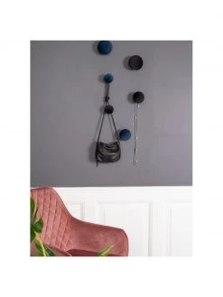 Samt-Wandhaken-Set Giza in Schwarz, 3-tlg., Set mit verschiedenen Größen -Flur & Diele Verkäufe Samt Wandhaken Set Giza in Schwarz 3 tlg 1