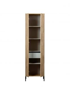 Schrank Avourio mit geriffelter Front aus Eichenholz, B 60 x H 210 cm 10 Schrank Avourio mit geriffelter Front aus Eichenholz, B 60 x H 210 cm -Flur & Diele Verkäufe Schrank Avourio mit geriffelter Front aus Eichenholz 4