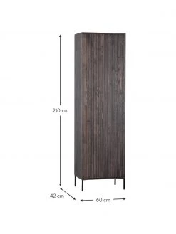 Schrank Avourio mit geriffelter Front aus Eschenholz, B 60 x H 210 cm -Flur & Diele Verkäufe Schrank Avourio mit geriffelter Front aus Eschenholz 2