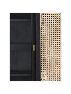 HKliving Schrank Retro mit Wiener Geflecht und Schiebetüren, 2-türig, B 95 x H 140 cm 11 HKliving Schrank Retro mit Wiener Geflecht und Schiebetüren, 2-türig, B 95 x H 140 cm -Flur & Diele Verkäufe Schrank Retro mit Wiener Geflecht und Schiebeturen 2 turig 5